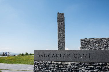 Ünlü Sancaklar Camii Minare Buyukcekmece,Istanbul,Turkey.30 Temmuz 201 dış görünümü