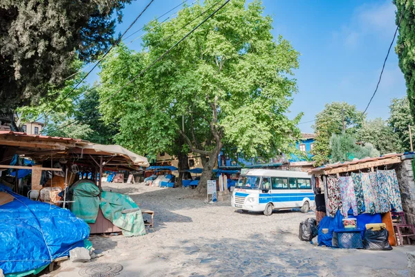 Tarihsel Cumalikizik Köyü Popüler Bir Hedef Görünümü Turistler Yerliler Bursa — Stok fotoğraf
