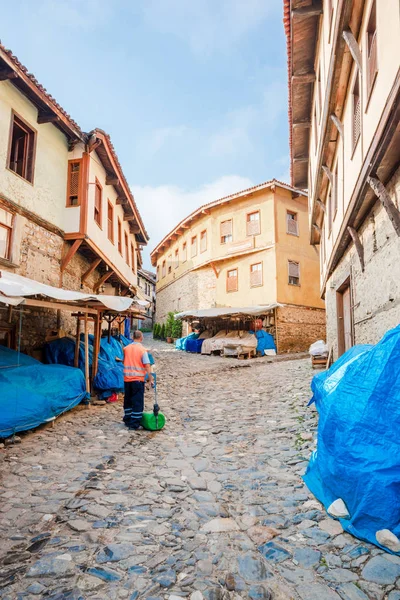 Történelmi Cumalikizik Falu Egy Népszerű Hely Turisták Helybeliek Bursa Turkey — Stock Fotó