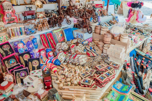 Много Сувениров Продажи Деревне Cumalikizik Популярное Место Туристов Местных Жителей — стоковое фото