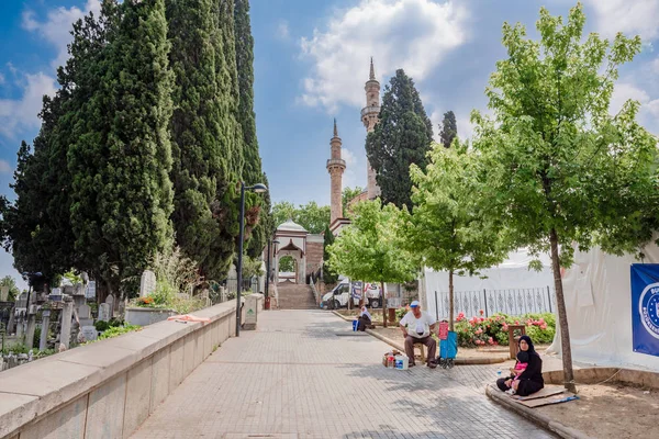 Blick Auf Emir Sultan Komplex Oder Sultan Komplex Yildirim Bayezid — Stockfoto