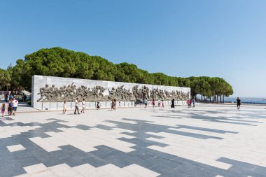 Çanakkale Şehitler Anıtı hizmet hakkında 18 Ağustos 201 Gallipoli.Turkey, Çanakkale, savaşa katılan Türk askerleri anısına bir savaş anıtı bir alandır