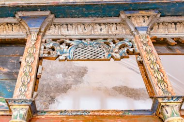 Sirince.Selcuk,Izmir,Turkey.21 köyü Ağustos 2017 Ayasosti kilisede iç ayrıntılı bir görünümünü