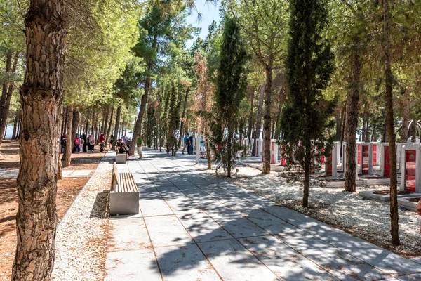 Cimitero Militare Canakkale Martyrs Memorial Memoriale Guerra Che Commemora Servizio — Foto Stock