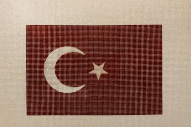 Duvarda Türk bayrağı