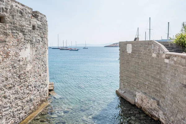 Antik eski kale St. Peter veya Bodrum Kalesi, Bodrum, Türkiye.
