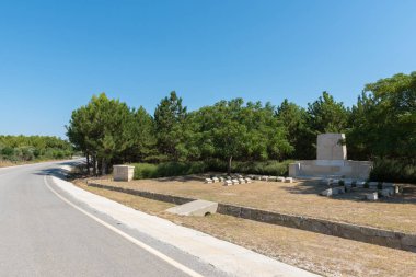 Anzak Suvla yolun Çanakkale, Türkiye'de Doğu tarafında yatıyor Mezarlığı