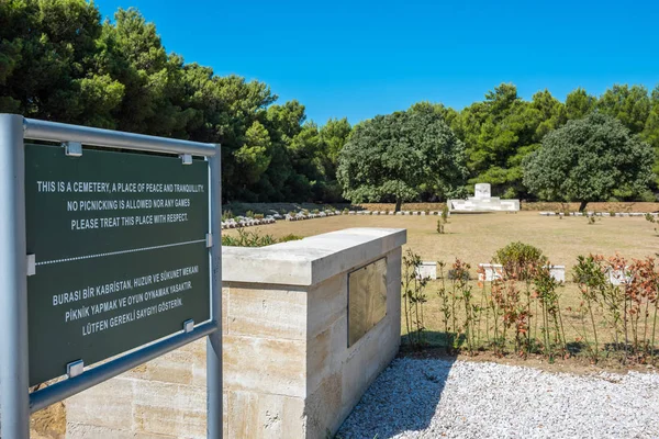Green Hill Cemetery Cemetery Lies East Side Anzac Suvla Road — Stock Photo, Image
