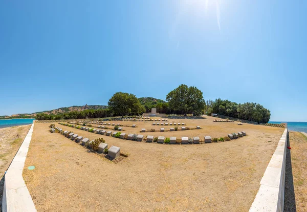 Beach Cemetery Anzac Cove Gallipoli Canakkale Turquia Cemitério Praia Contém — Fotografia de Stock