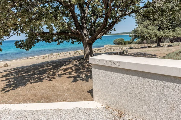 Pláž Hřbitov Anzac Cove Gallipoli Çanakkale Turecko Pláž Hřbitov Obsahuje — Stock fotografie