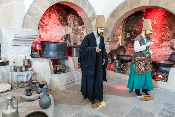 Віск Люди Mevlana Музеї Konya Turkey Серпня 2017 — стокове фото