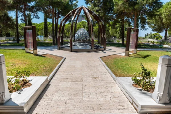 Cimitero Militare Canakkale Martyrs Memorial Memoriale Guerra Che Commemora Servizio — Foto Stock