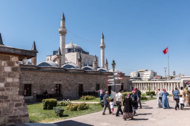 İnsanlar Ağustos 2017 Konya,Turkey.28 Mevlana Müzesi ziyaret