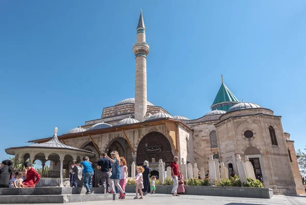 Gente Visita Museo Mevlana Konya Turquía Agosto 2017 — Foto de Stock