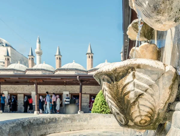 Mevlana Müzesi Konya Turkey Ağustos 2017 Yılında Dış Görünümü — Stok fotoğraf