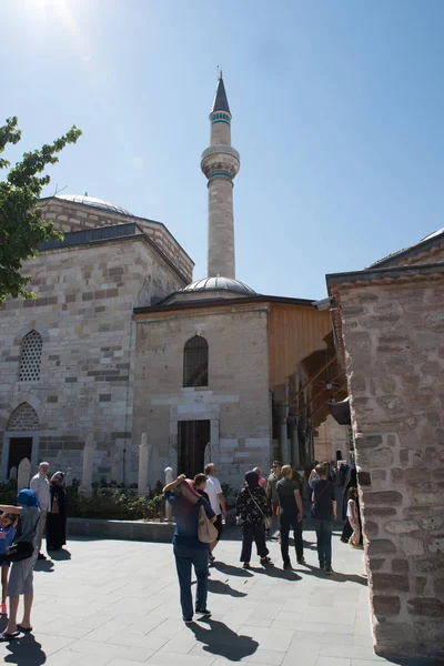 Widok Zewnętrzny Muzeum Mevlana Konya Turkey Sierpnia 2017 — Zdjęcie stockowe