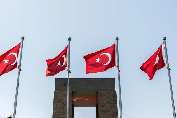 Gelibolu Çanakkale Türkiye Savaşa Katılan Türk Askerleri Hakkında Hizmet Anısına — Stok fotoğraf