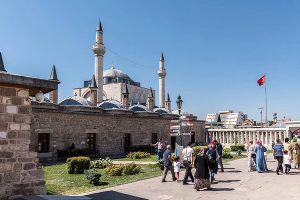 Les Visiteurs Visitent Musée Mevlana Konya Turquie Août 2017 — Photo