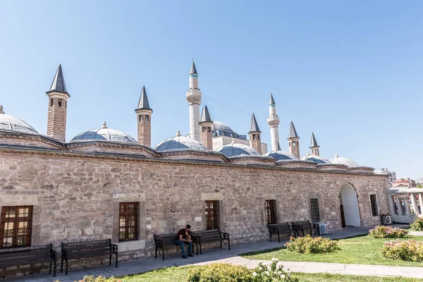 Widok Zewnętrzny Muzeum Mevlana Konya Turkey Sierpnia 2017 — Zdjęcie stockowe