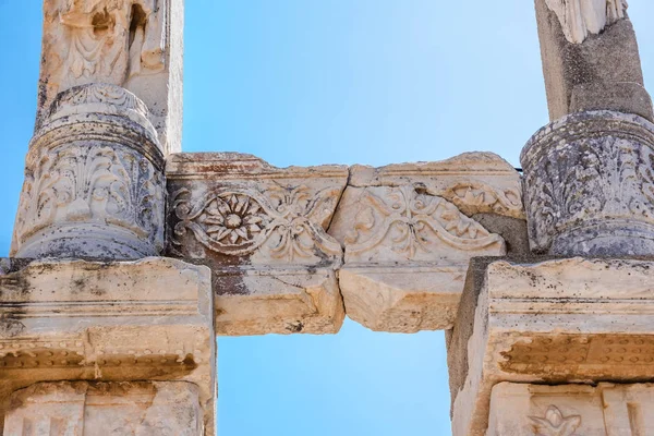 Mermer kabartmalar selçuk, Izmir, Türkiye'de Efes tarihi antik kenti.