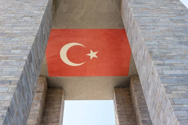 Canakkale Martyrs Memorial Monumento Guerra Que Conmemora Servicio Unos Soldados — Foto de Stock