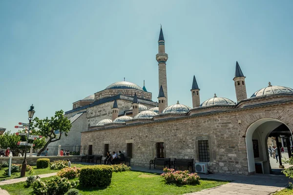 Vista Esterna Del Museo Mevlana Konya Turchia Agosto 2017 — Foto Stock