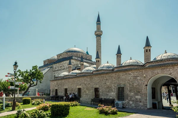 Widok Zewnętrzny Muzeum Mevlana Konya Turkey Sierpnia 2017 — Zdjęcie stockowe
