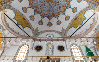 Selimiye Camii Konya,Turkey.28 Ağustos 2017 yılında iç ayrıntılı bir görünümünü