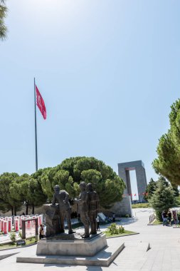Çanakkale Şehitler Anıtı hizmet hakkında 18 Ağustos 201 Gallipoli.Turkey, Çanakkale, savaşa katılan Türk askerleri anısına bir savaş anıtı bir alandır