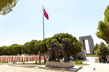 Çanakkale Şehitler Anıtı hizmet hakkında 18 Ağustos 201 Gallipoli.Turkey, Çanakkale, savaşa katılan Türk askerleri anısına bir savaş anıtı bir alandır