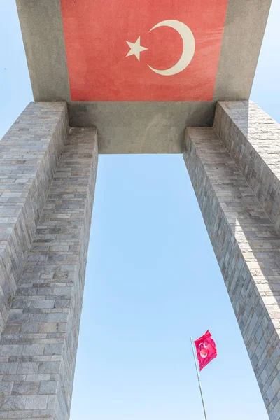 Canakkale Martyrs Memorial War Memorial Commemorating Service Turkish Soldiers Who — Stock Photo, Image