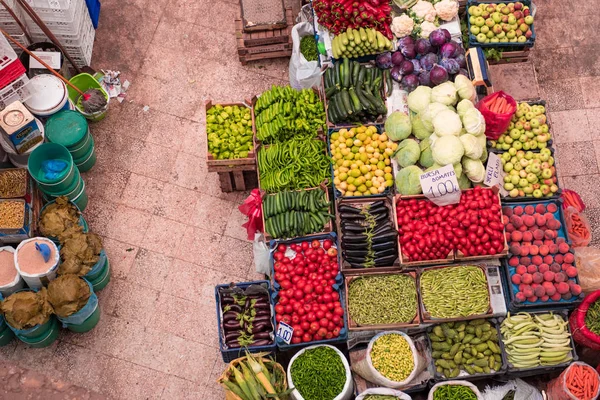 Top View Popular Melike Hatun Bazaar Kadinlar Pazari Women Bazaar — Stock Photo, Image