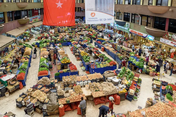 Blick Von Oben Auf Den Beliebten Melike Hatun Basar Oder — Stockfoto