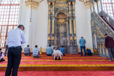 Aziziye Mosque.The cami de dua kişidir bir Barok ve geleneksel Osmanlı mimarisinde Konya,Turkey.28 Ağustos 2017
