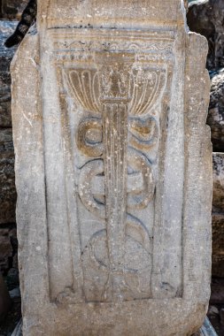 Mermer kabartmalar selçuk, Izmir, Türkiye'de Efes tarihi antik kenti.