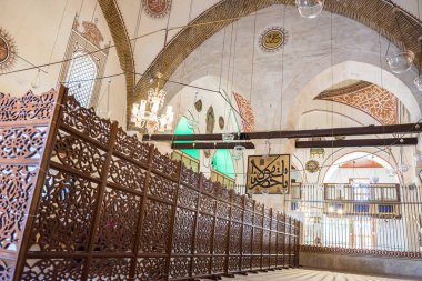 Mevlana Müzesi Konya,Turkey.28 Ağustos 2017'iç ayrıntılı bir görünümünü