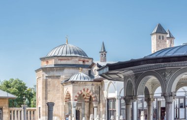 Mevlana Müzesi Konya,Turkey.28 Ağustos 2017 yılında dış görünümü