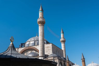 Mevlana Müzesi Konya,Turkey.28 Ağustos 2017 yılında dış görünümü