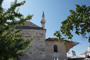 Mevlana Müzesi Konya,Turkey.28 Ağustos 2017 yılında dış görünümü