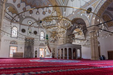 İnsanlar Ağustos 2017 Konya,Turkey.28 Selimiye Camii ziyaret