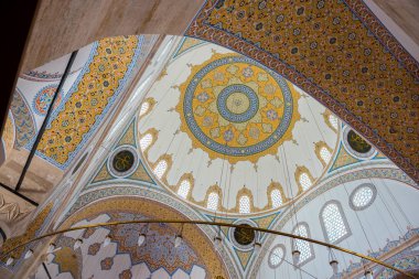 Selimiye Camii Konya,Turkey.28 Ağustos 2017 yılında iç ayrıntılı bir görünümünü