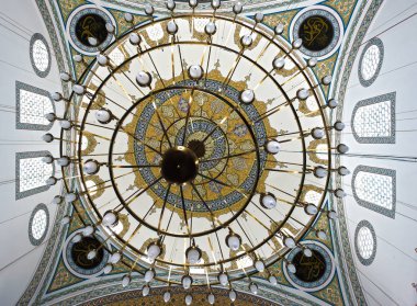 Selimiye Camii Konya,Turkey.28 Ağustos 2017 yılında iç ayrıntılı bir görünümünü