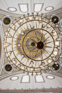 Selimiye Camii Konya,Turkey.28 Ağustos 2017 yılında iç ayrıntılı bir görünümünü