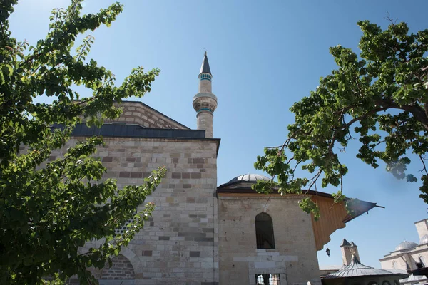 Buitenaanzicht Van Mevlana Museum Konya Turkey Augustus 2017 — Stockfoto