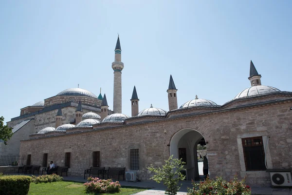 Widok Zewnętrzny Muzeum Mevlana Konya Turkey Sierpnia 2017 — Zdjęcie stockowe