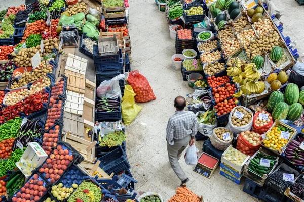 Κάτοψη Του Δημοφιλούς Melike Hatun Παζάρι Kadinlar Pazari Women Bazaar — Φωτογραφία Αρχείου