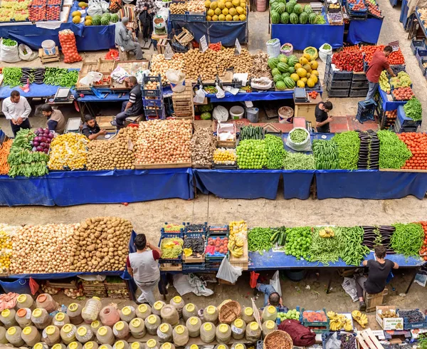 Κάτοψη Του Δημοφιλούς Melike Hatun Παζάρι Kadinlar Pazari Women Bazaar — Φωτογραφία Αρχείου