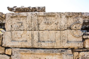 Hierapolis Pamukkale, Türkiye'de antik mezarlar gladyatörleri. UNESCO Dünya Mirası