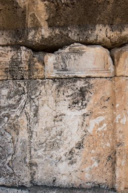 Hierapolis kuzey nekropol Pamukkale, Türkiye'de antik mezarlar duvarına. UNESCO Dünya Mirası