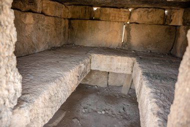 Bir antik mezarlar Hierapolis kuzey nekropol Pamukkale, Türkiye'de iç. UNESCO Dünya Mirası